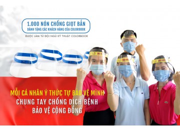 Tặng 1000 Nón chống giọt bắn - cùng chung tay chống dịch